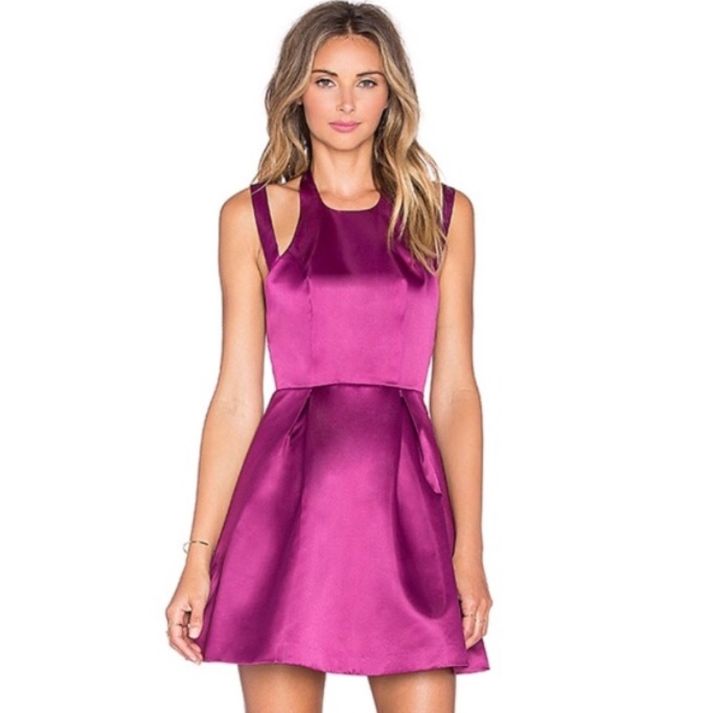 Lovers + Friends Berry Criss-Cross Dress